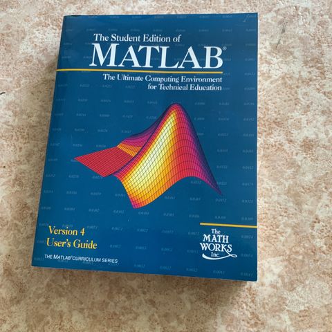 The Student Edition of MATLAB Users Guide versjon 4