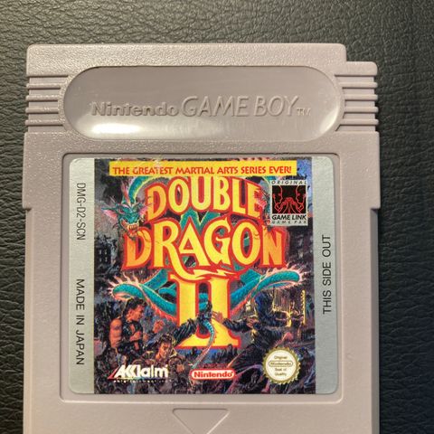 Double Dragon 2 GameBoy Spill