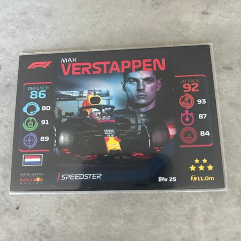 Max Verstappen F1 samlekort 2020