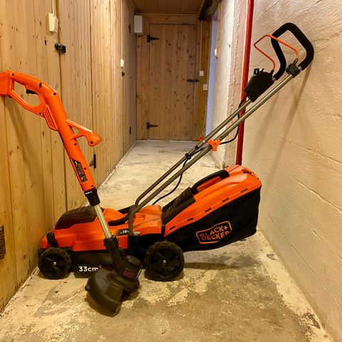 Black & Decker gressklipper og gresstrimmer