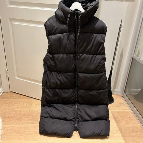 Boblevest jakke / lang puffer vest/ dame jakke vest