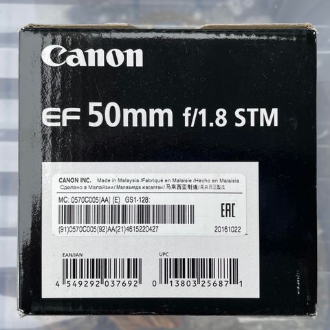CANON EF 50MM F/1.8 STM
