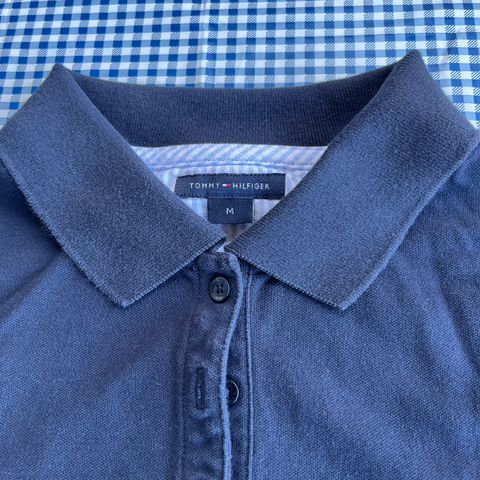 Tommy Hilfiger Pique T-skjorte, mørk blå, størrelse M