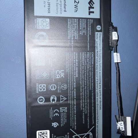 Dell laptop batteri type JPFMR