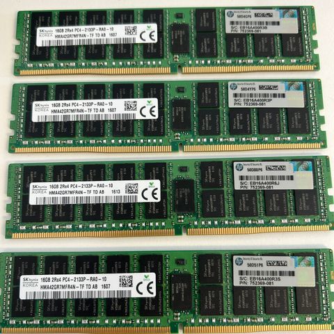 64GB  RDIMM 4x16 GB Hynix