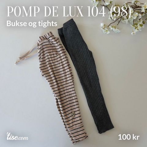 Pompdelux pakke kr 100,- (50% på frakt med Fiks ferdig)