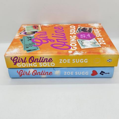 2 stk engelske Girl Online bøker. Zoe Sugg