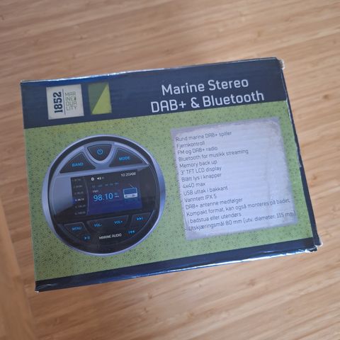 Marine Stereo DAB+ radio med bluetooth