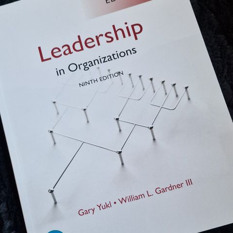 Leadership in organizations, Ninth edition