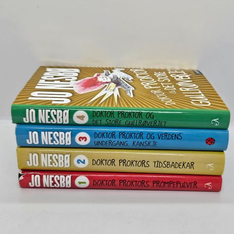 Doktor Proktor bok 1-4. Hardcover. Jo Nesbø