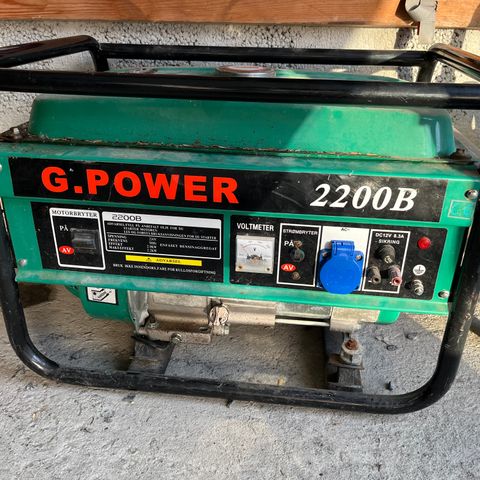 G.Power 2200B aggregat.