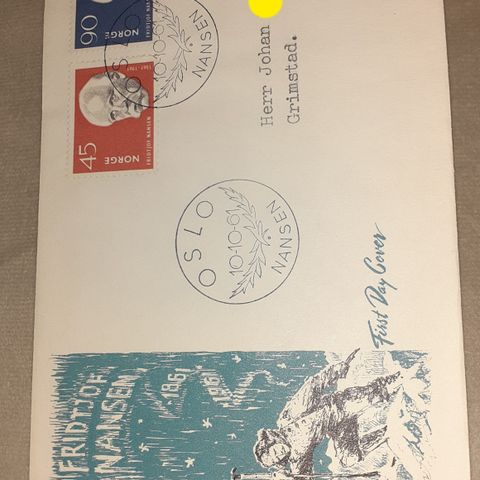 Førstedagsbrev / first Day cover