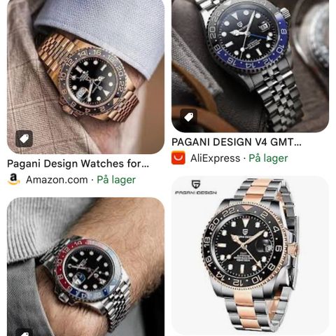 Pagani Designe GMT klokke ønskes kjøpt