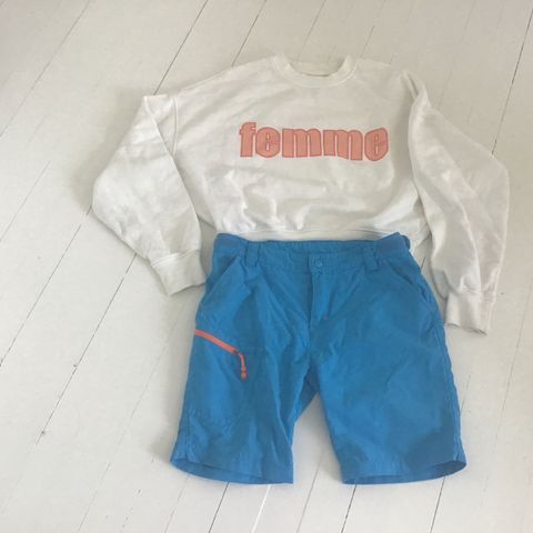 Neomondo tur shorts  og genser fra Bik Bok samlet kr 125