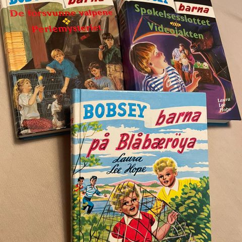 Bobseybarna bøker selges