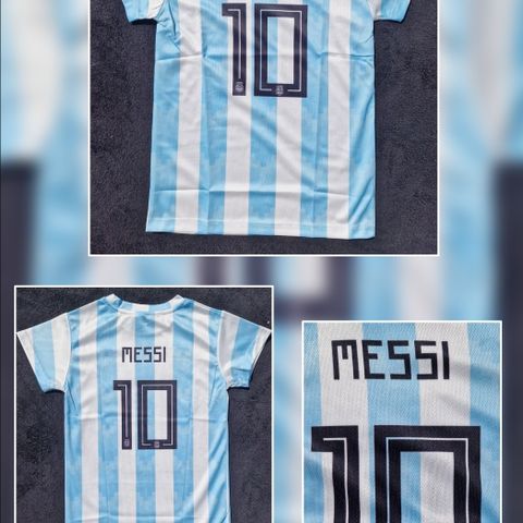 Fotball t-skjorte av Messi NO 10