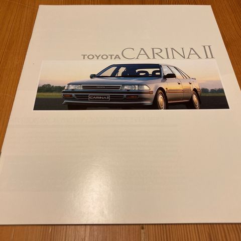 BILBROSJYRE - TOYOTA CARINA II - 1989