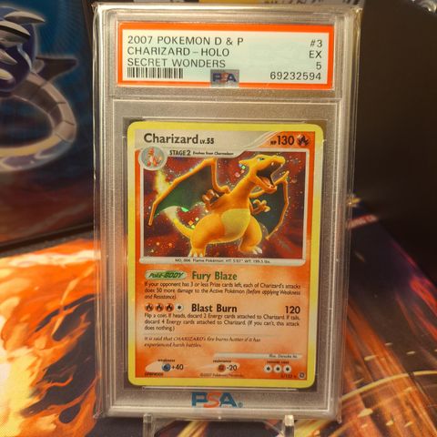 Charizard Lv. 55 holo 3/132 Pokemonkort selges