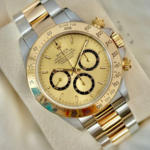 ROLEX ZENITH DAYTONA/KOMPLETT/GARANTI/SERVICE/STRØKEN