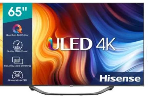 (SPAR 20%) Hisense 65" 4K QLED TV 65U7HQ