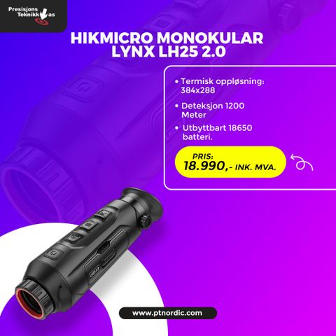 Hikmicro Lynx LH25 2.0 Termisk Spotter