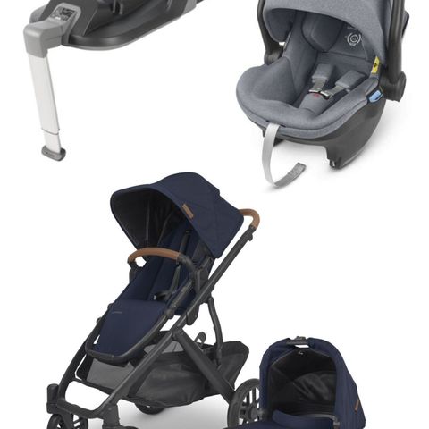 Utstillingsmodell Uppababy Vista V2 ink Mesa i-Size bilstol og isofixbase