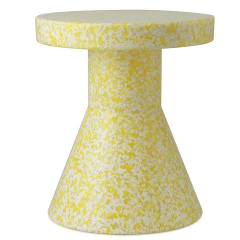 4 stk Sittepuff i resirkulert materiale, Normann Copenhagen Bit Stool Cone, gul,