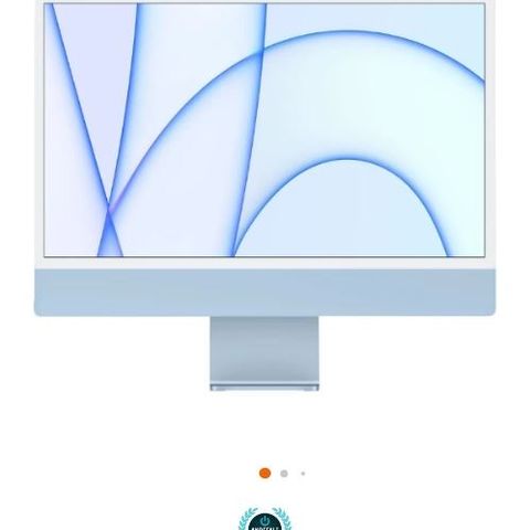 Apple iMac 24" (2021) 256 GB MGPK3H/A, blå stasjonær PC