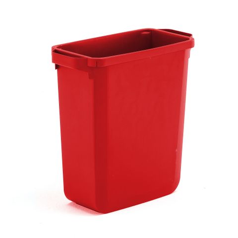 Helt nytt | Avfallsbeholder OLIVER, 60 l, rød