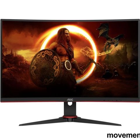 AOC Curved 27toms gaming-skjerm C32G2ZE/BK, Full HD, 0,5ms, pent brukt