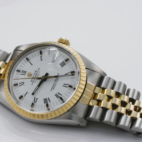 Rolex Oyster Date 15053 Gull og Stål