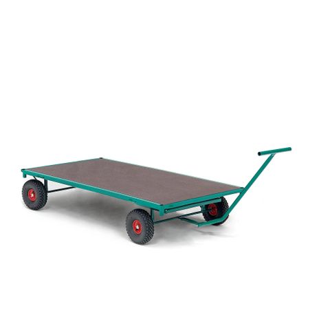 2 stk Helt nytt | AJ Produkter NIGEL Transportvogn, 200x100 cm i robust grønn