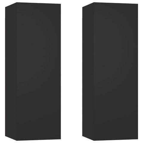 vidaXL TV-benk 2 stk svart 30,5x30x90 cm sponplate(sku 803347)
