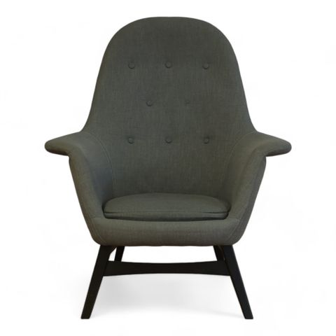 Nyrenset | Ikea Benarp lenestol med høy rygg, grå