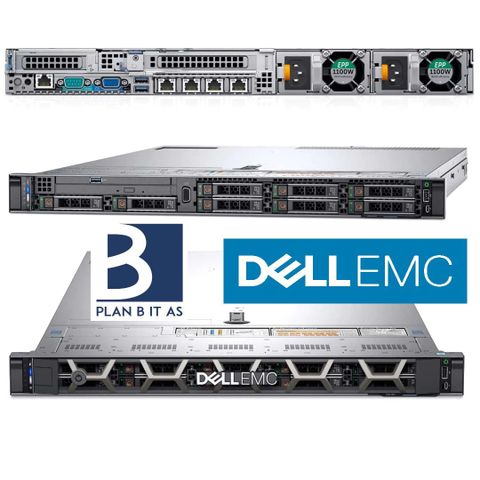 DELL EMC Poweredge R640 36 kjerner   256 GB DDR4 minne   10 diskplasser