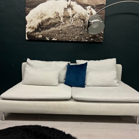 GRATIS LEVERING - SALG! Nyrenset Ikea Søderhamn 3 seter sofa