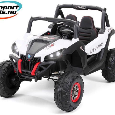 TILBUD! Elektrisk bil - UTV buggy - 2 seter - 140 watt - hvit