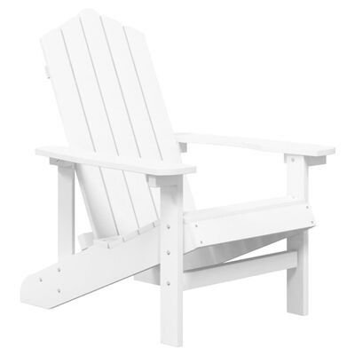 vidaXL Adirondack hagestol HDPE hvit(SKU318637)