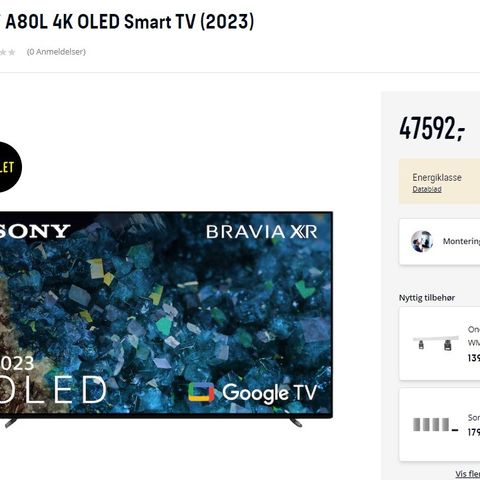 Sony Bravia 77  A80L 4K OLED Smart TV (2023)