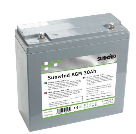 Batteri Sunwind AGM 30At