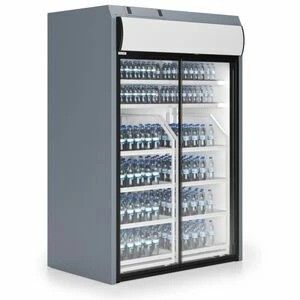 Kvalitets ES System K - 162 cm - Dobbel Kjøleskap Med glassdører Fra EM Drift AS