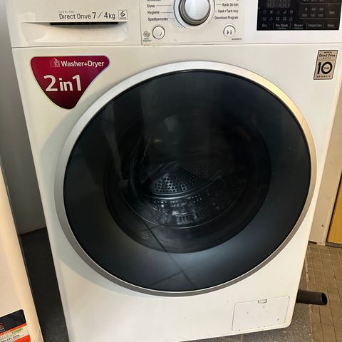 LG vask-tørk (7kg vask 4 kg tørk)med garanti
