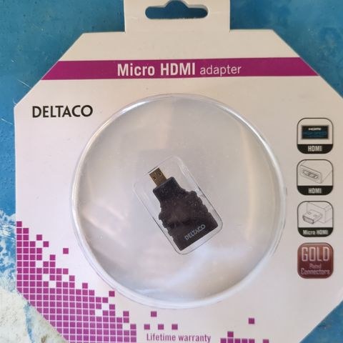 Deltaco micro HDMI adapter