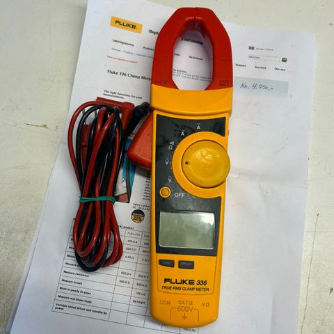 Fluke 336 Multimeter med clamps