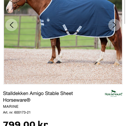 Horsewear Amigo stalldekken str 155