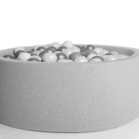 Kidkii ballbasseng, 90x30 cm, Light Grey