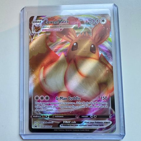 Eevee Vmax SWSH087 Promo Pokemon Card fra Shining Fates ETB
