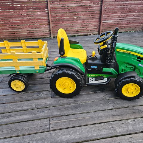 John Deer elektrisk traktor for barn