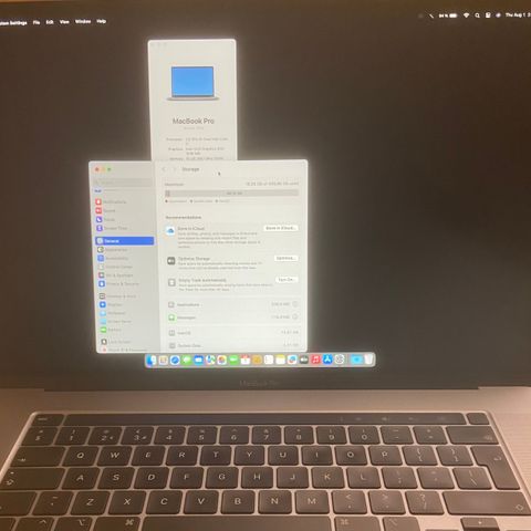 MacBook pro 16" 2019, 16GB minne