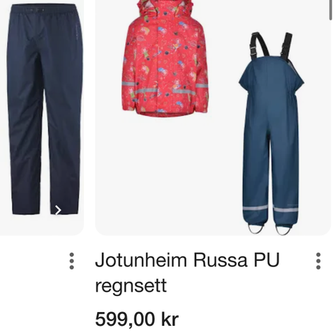 Jotunheim regnsett regnklær